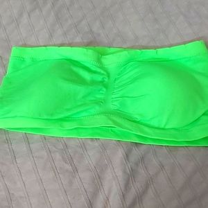 SWS Padded Bandeau/Neon Green/Sz S/NWOT/Summer/Padded/Stretchy